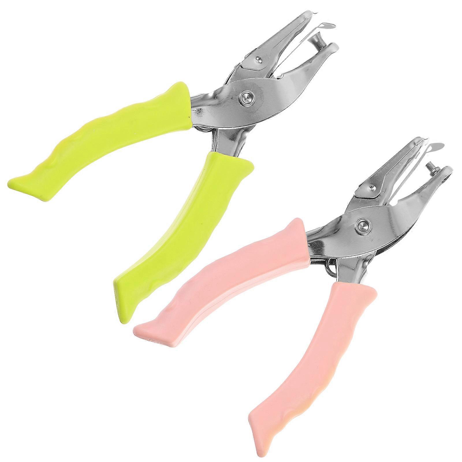 Multi-Function Card Puncher Office Hole Punch for DIY Use 2Pcs
