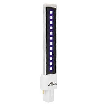 Żarówka do lampy UV do suszarki do paznokci, podwójne źródło światła 395 nm, wymienna tuba do utwardzania żelu do paznokci, energooszczędna żarówka LED o wysokiej wydajności świetlnej,