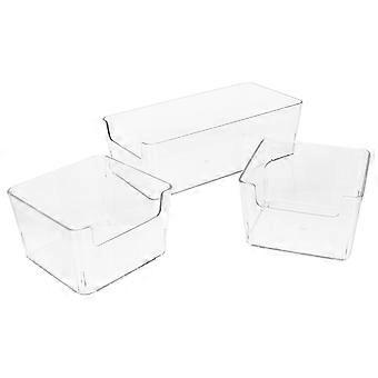 Akryylinen hamsterin kylpyamme, läpinäkyvä, pieni lemmikkien kylpyastia, 3 kpl setti
