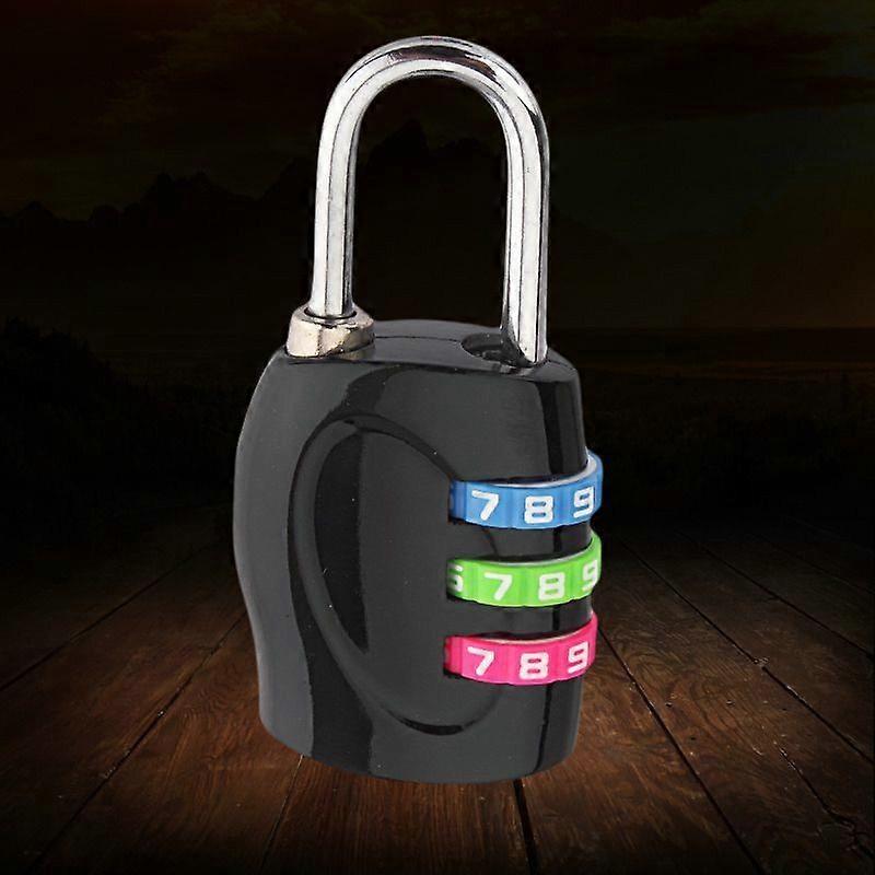 Three-digit combination padlock/suitcase lock metal security combination unlocking