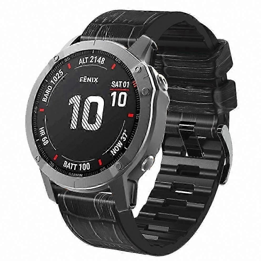 Silicone Watch Strap with Crocodile Pattern
