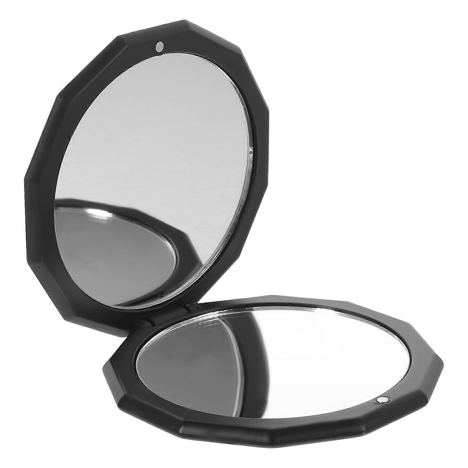 Foldable Black Makeup Mirror Portable Magnifying Mirror for Makeup