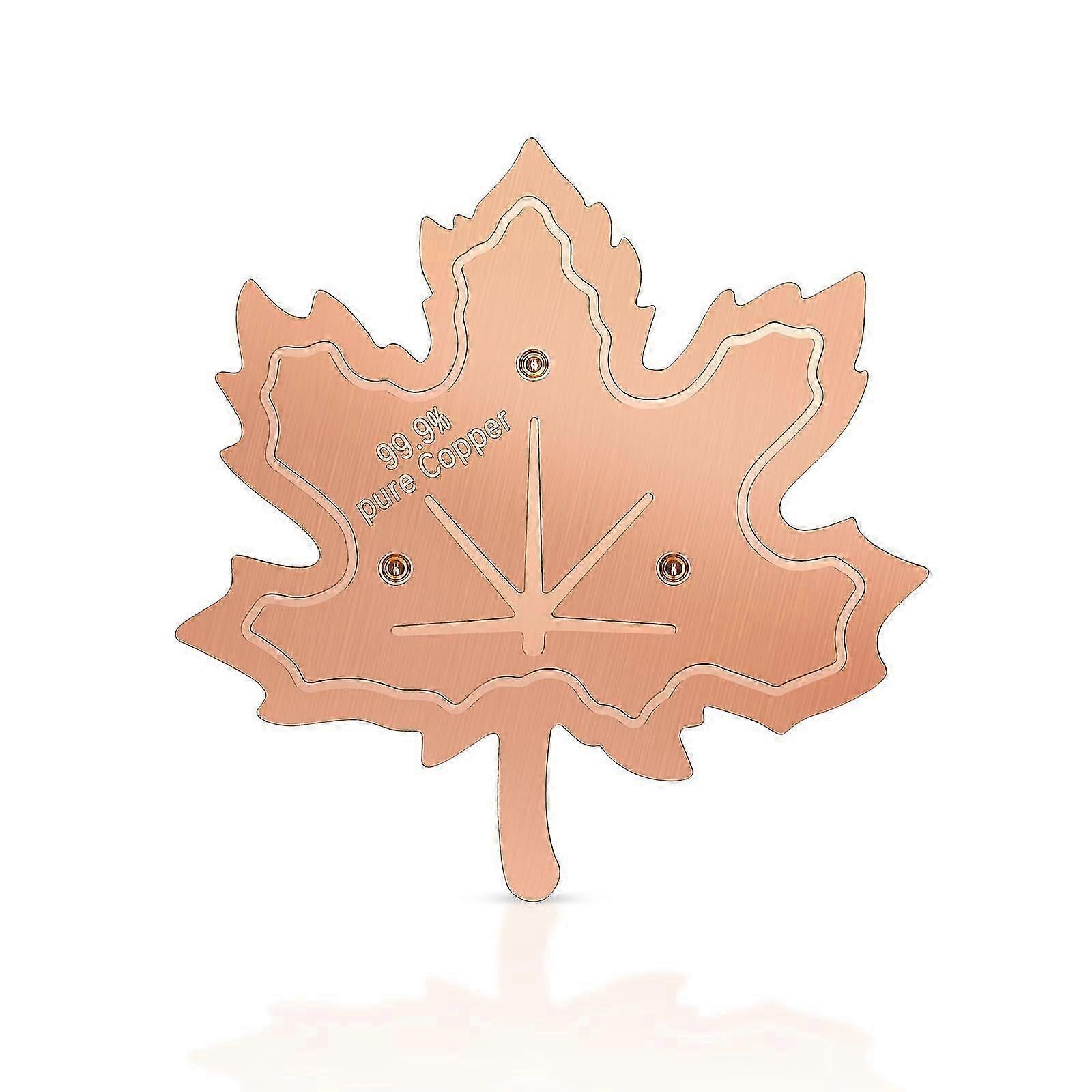 Copper Maple Leaf Bird Bath Purification