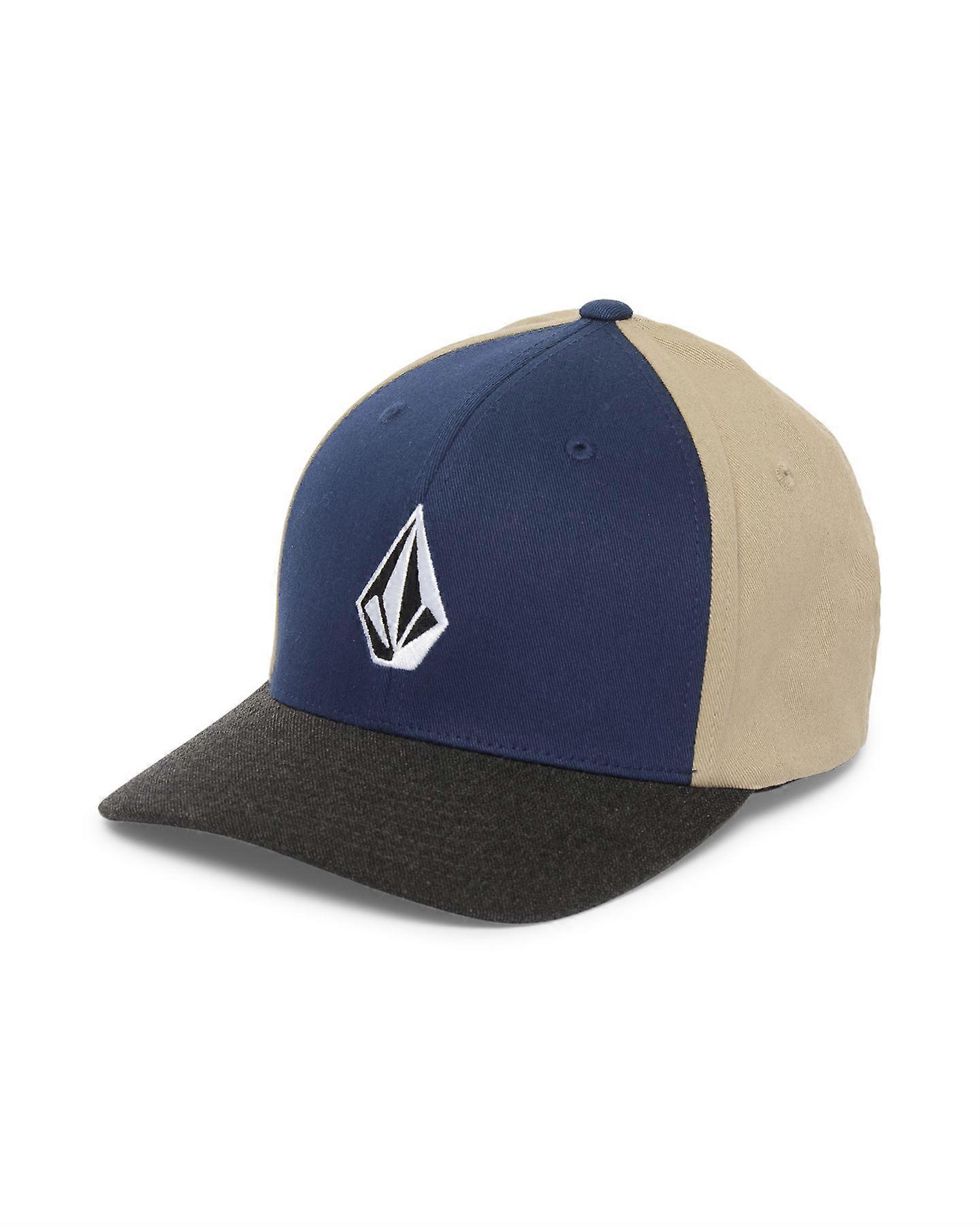 Volcom Full Stone Heather Flexfit Blue Mens 6 Panel Cap