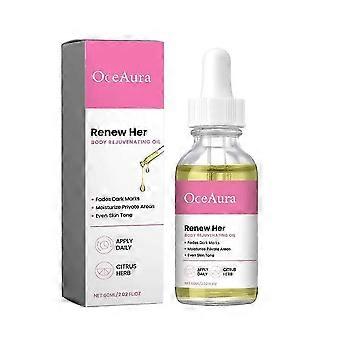 Renew Her Oil, aceite rejuvenecedor natural para las manchas oscuras y el vello encarnado, para hidratación y brillo