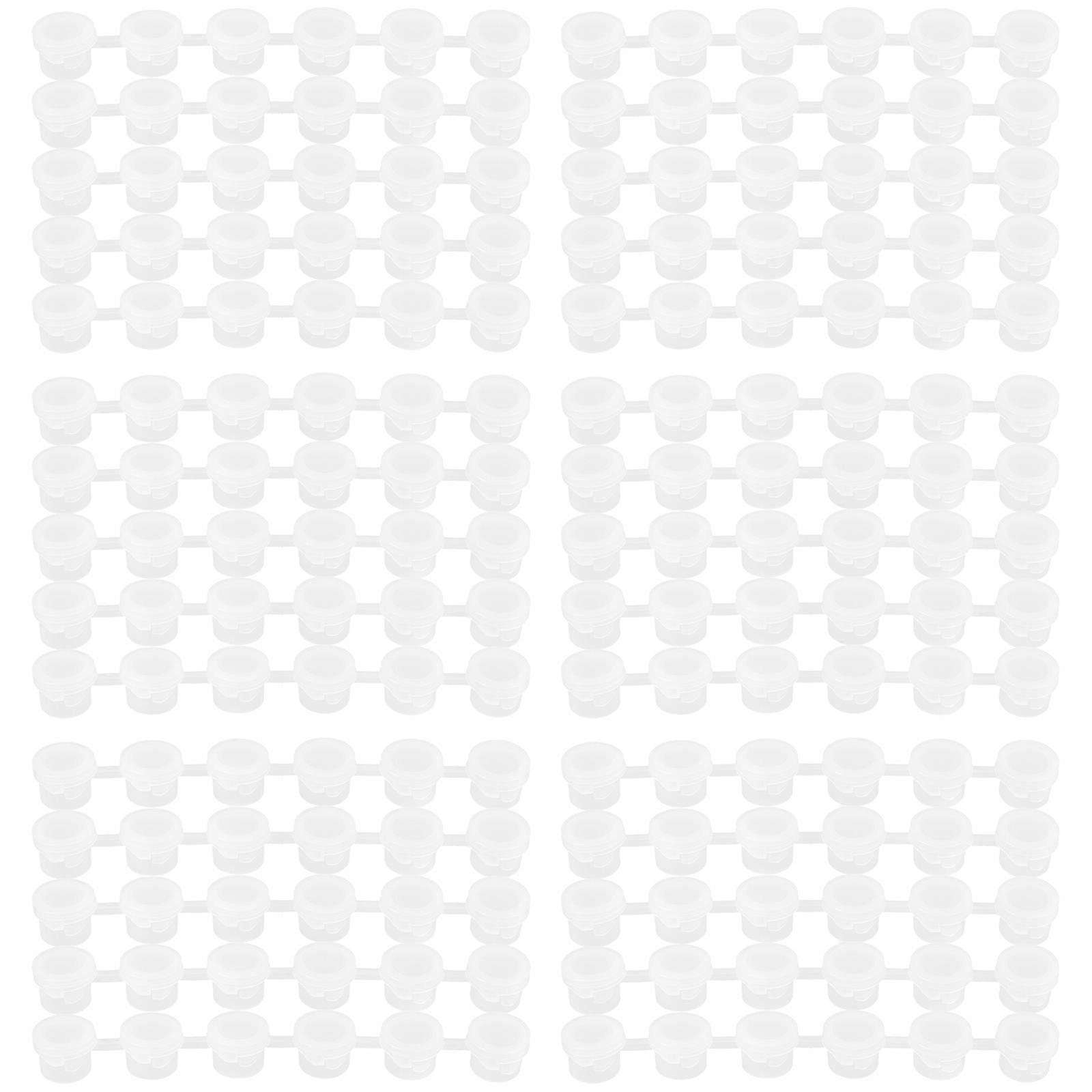 Mini Paint Pot Clear Storage Container for Storage Use 30Pcs Plastic