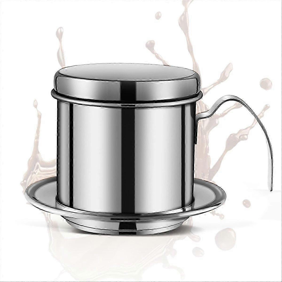 Vietnamese Coffee Dripper 8oz Phin Filter Slow-Drip Brew
