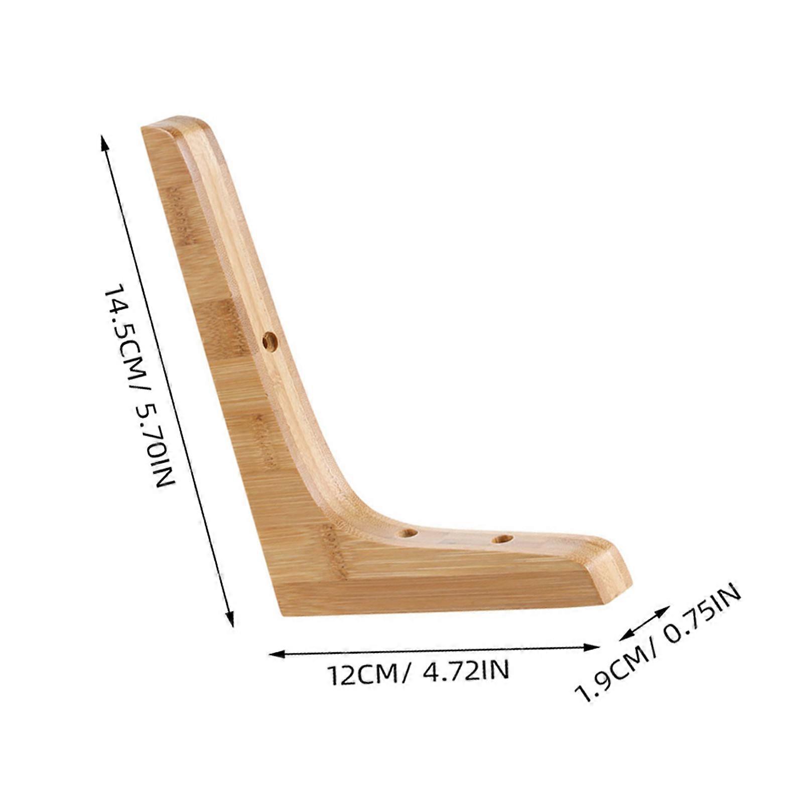 2pcs Wood Shelf Bracket Floating Shelf Bracket Wall Mounted Shelf Bracket Support