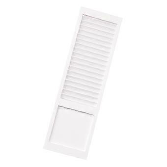 Dockhustillbehör 20x6cm plastpersienner modell med släta ytor perfekt för hus i skala 1:12 vit