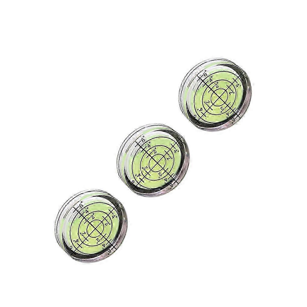 3 Pieces 32mm Horizontal Bubble Level Environmental Leveler Tool Desktop