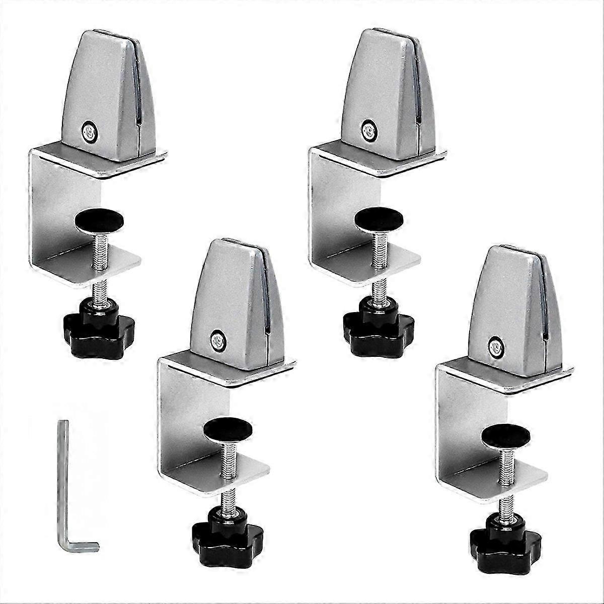 Aluminum Adjustable Sneeze Guard Support Clip B