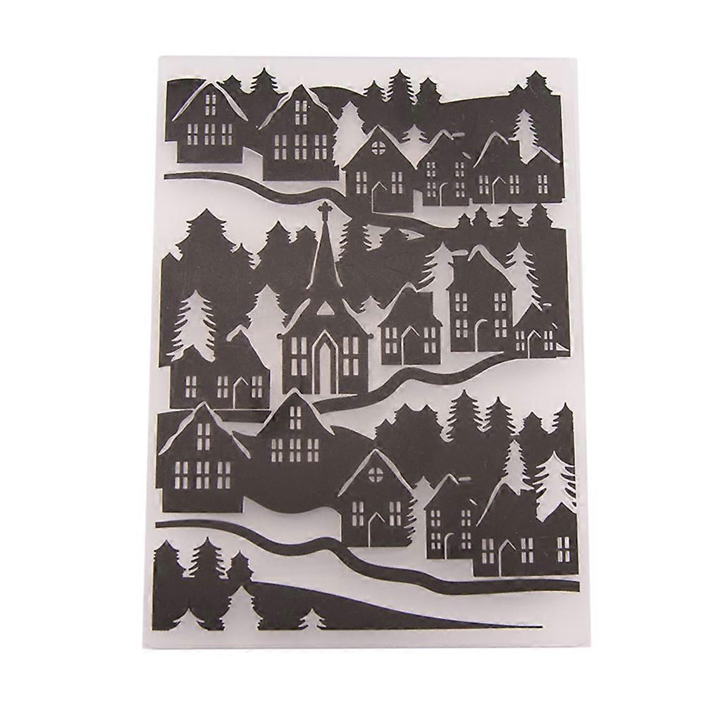 Embossing Template DIY Plastic Bump Embossing Stencil Folder for Decoration