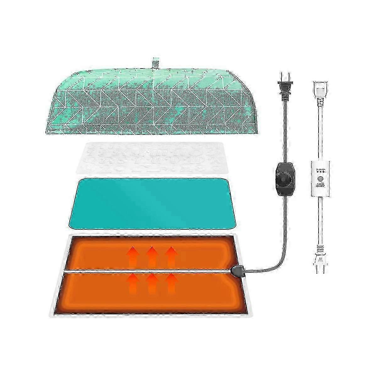 Resin Heating Mat with Temperature Control for Epoxy Molds Curing & Fast Drying