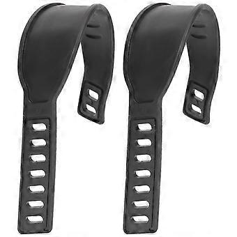1 Pair of Exercise Bike Pedal Straps Gym Cycle Pedal Straps Adjustable Footrest Straps