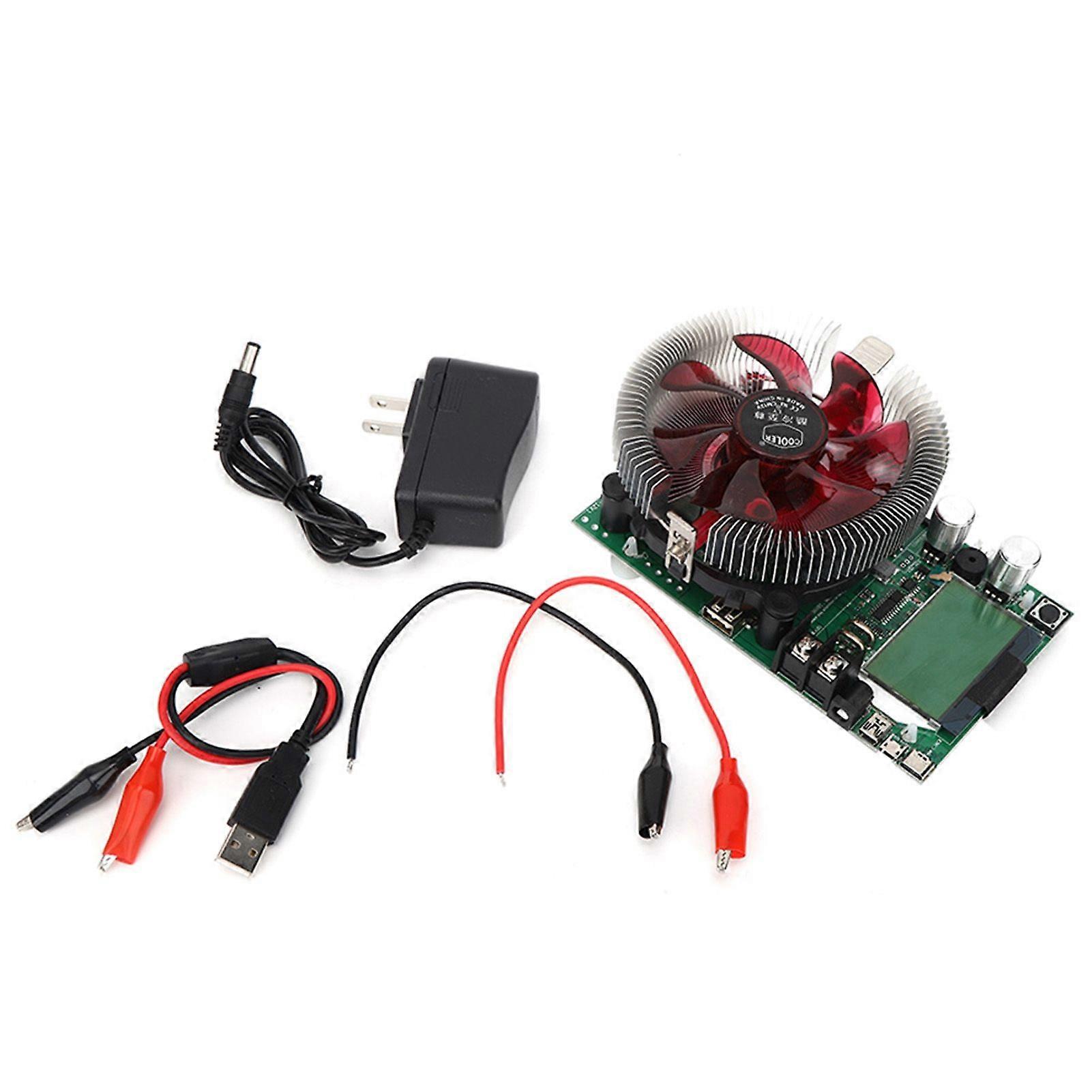 USB Adjustable Constant Current Electronic Load Battery Capacity Tester Module 185W 20A