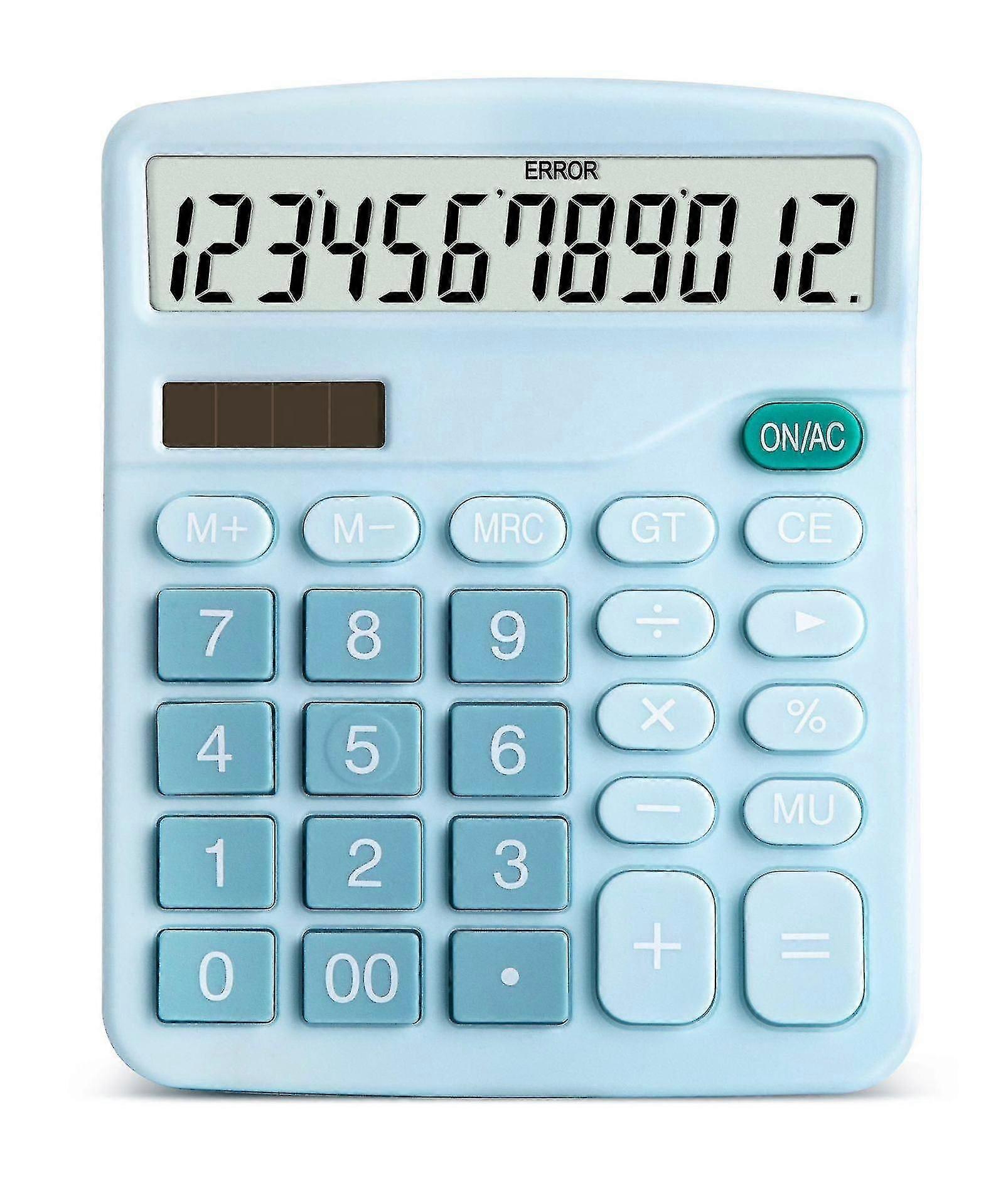 Standard Function Electronic Calculators With 12 Digit Large Lcd Display