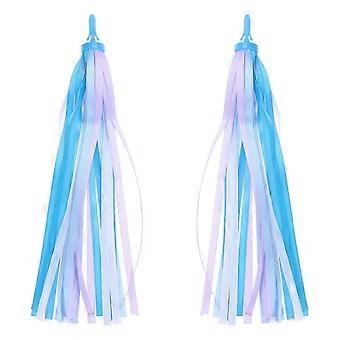 PING-Colorful Bike Handlebar Streamers For Kids - Easy-to-install Bicycle Grips Tassels For Children And Baby Carrier Accessories