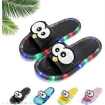 Light Up Slippers For Women, Fun Motion Sensor Cartoon Eyes Glowing Womens LED Light Up Slippers, Comfortable Non-Slip Sole for Indoor Outdoor Use