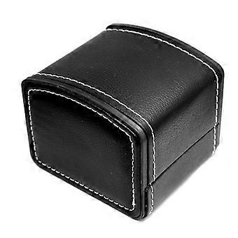 Tragbare Uhrenbox aus PU-Leder, Uhrenetui, Organizer, Aufbewahrungsbox, kompatibel mit Armbändern für Damen und Herren, Vintage-Schmuckkästchen mit Lederkissen