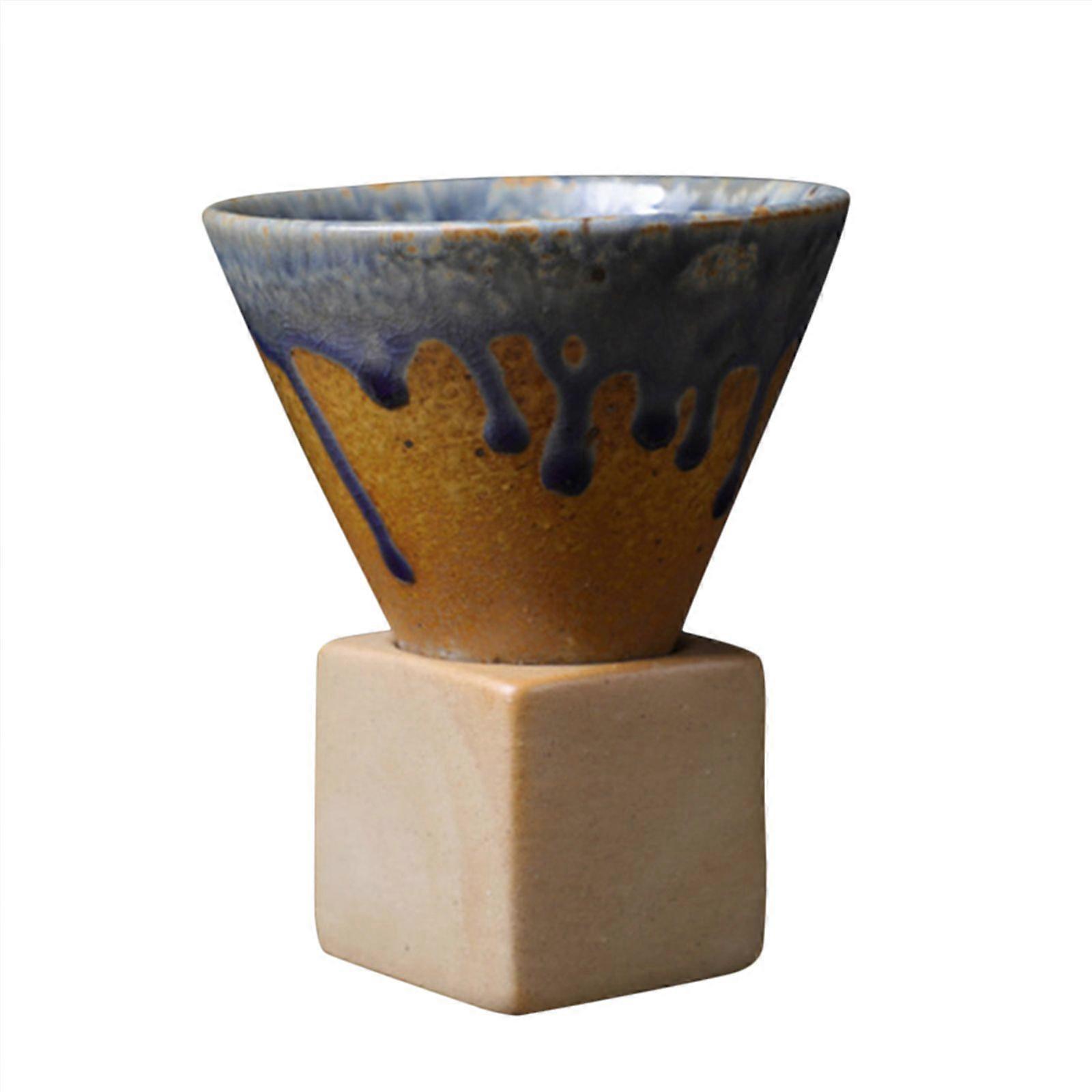 Ceramic mug with base, suitable for coffee, tea, milk