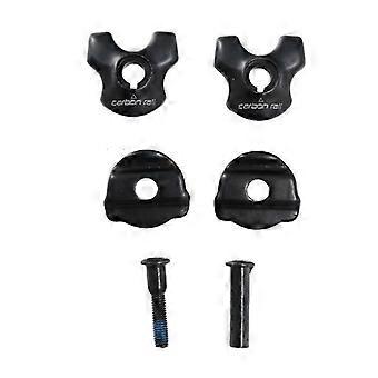 Abraçadeira de canote de selim compatível com trilhos de selim de carbono, adaptador para tubos de canote de selim de bicicleta com presilhas ovais/redondas.