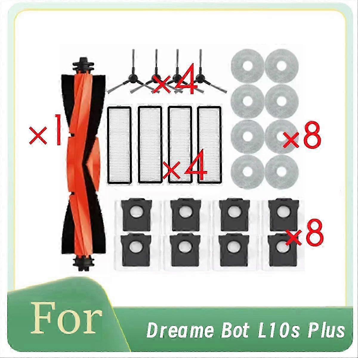 25 Pcs compatible with Bot L10s Plus Self Emptying Robot Vacuum Main Side