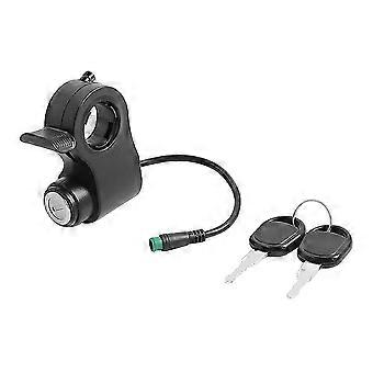 For Kukirin G2 Max/G2 Pro Electric Scooter 5-Pin Throttle Switch Lock with Key Accessory
