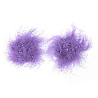 Women Feather Pasties Nipple Cover Lingerie Adhesive Breast Cover Reusable Sticky Bra Chest Sticker Intimates Accessory Purple