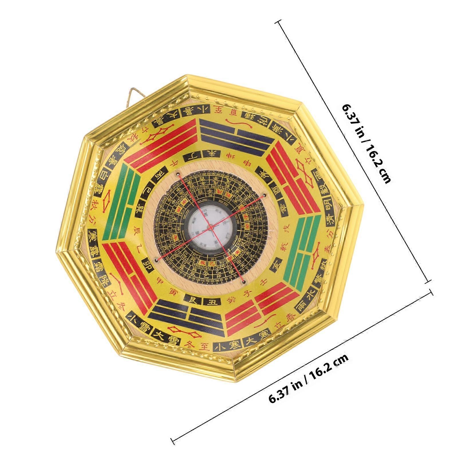 Decorative Compass Chinese Style Divination Compass for Hanging Decoration