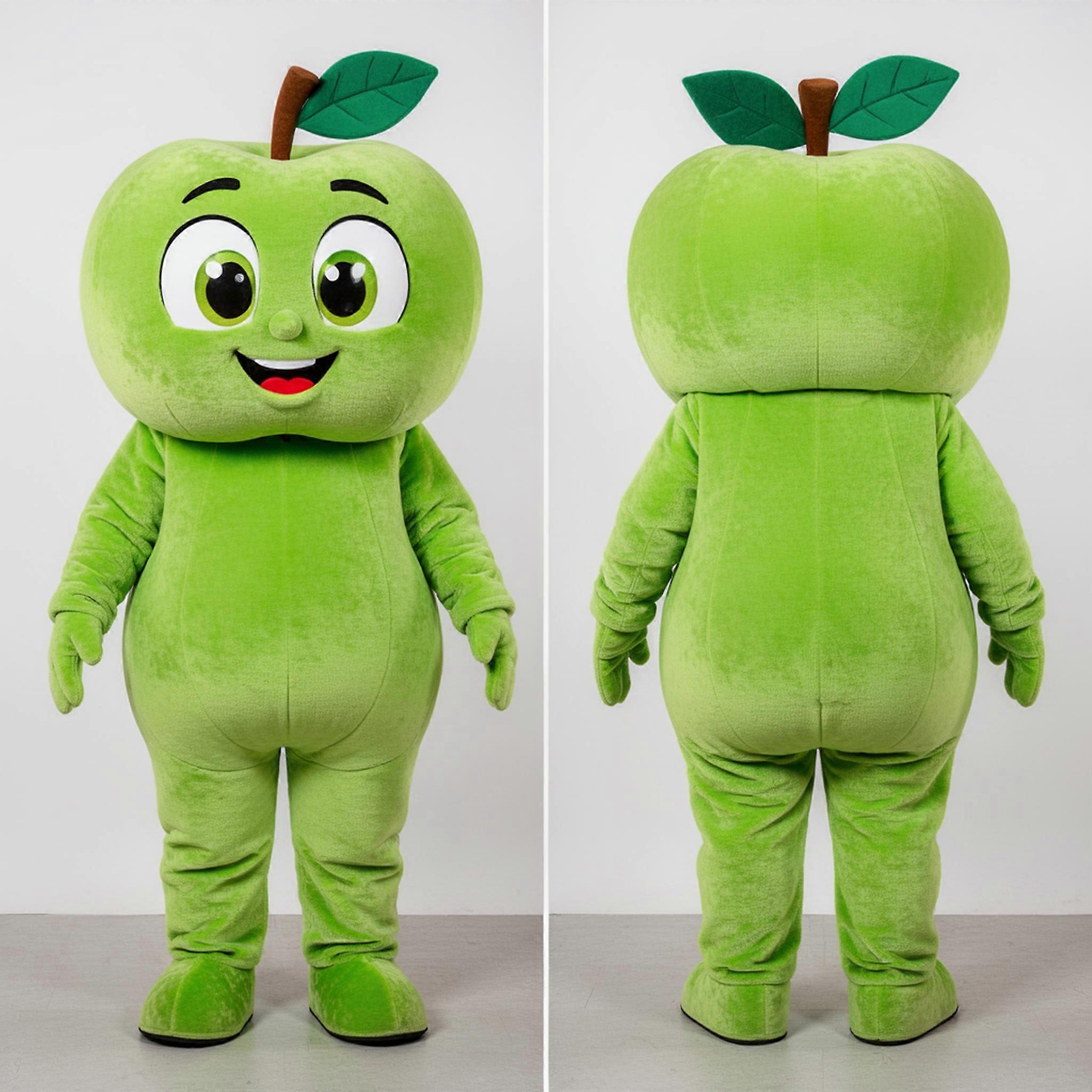 MASTICOT Lime Green Oversized Apple Mascot