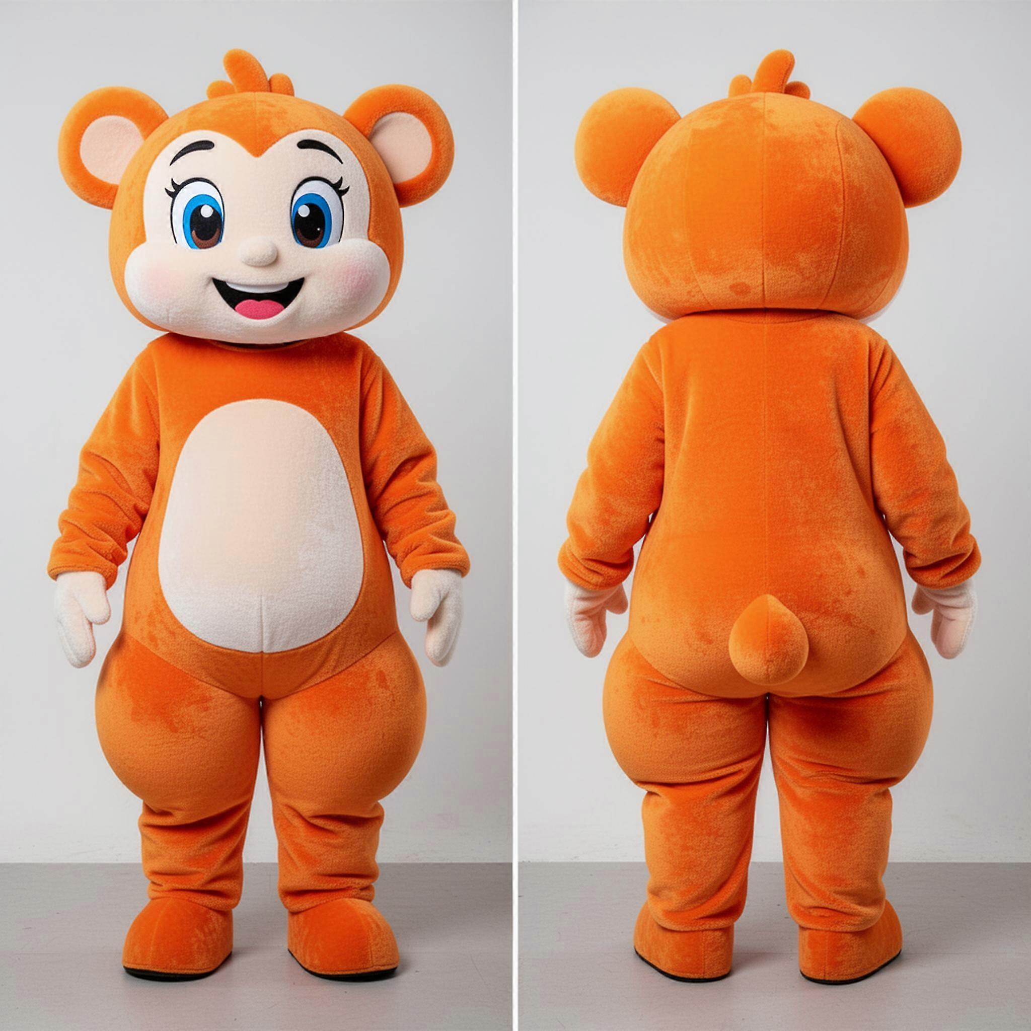 MASTICOT Rust Orange Dynamic Acrobat Mascot