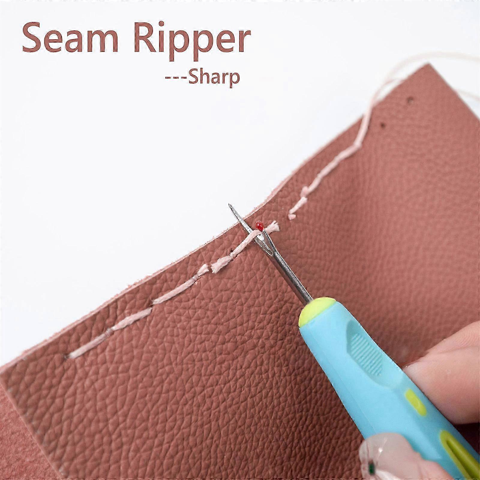 Portable Leather Punching Tool compatible with Hand Stitching Projects Hole Making Comcompatible withtable Handle Multicolor
