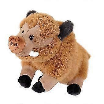 25cm Cartoon Wild Boar Plush Toy Doll, Realistic Stuffed Pig Plush Animal, Cute Soft Boar Plush Figure for Kids Boys Girls, Decorative Plush Doll for