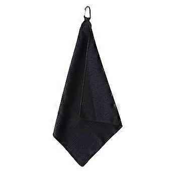 Quick-Dry Microfiber Golf Towel with Buckle Clip – Cleaner for Clubs and Equipment, Gentle White Cloth for Bag Elegance