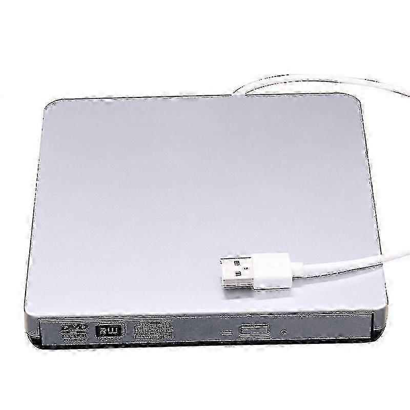 Portable CD Player, 24X High-Speed Disc Reading, Compatible with XP/WIN7/MAC, Laptop CD Player