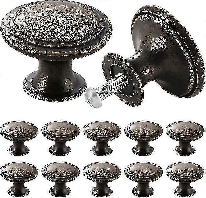 24pcs Vintage Cabinet Knobs. Chic Drawer Knobs. Antique Style Kitchen Cupboard-GHUL