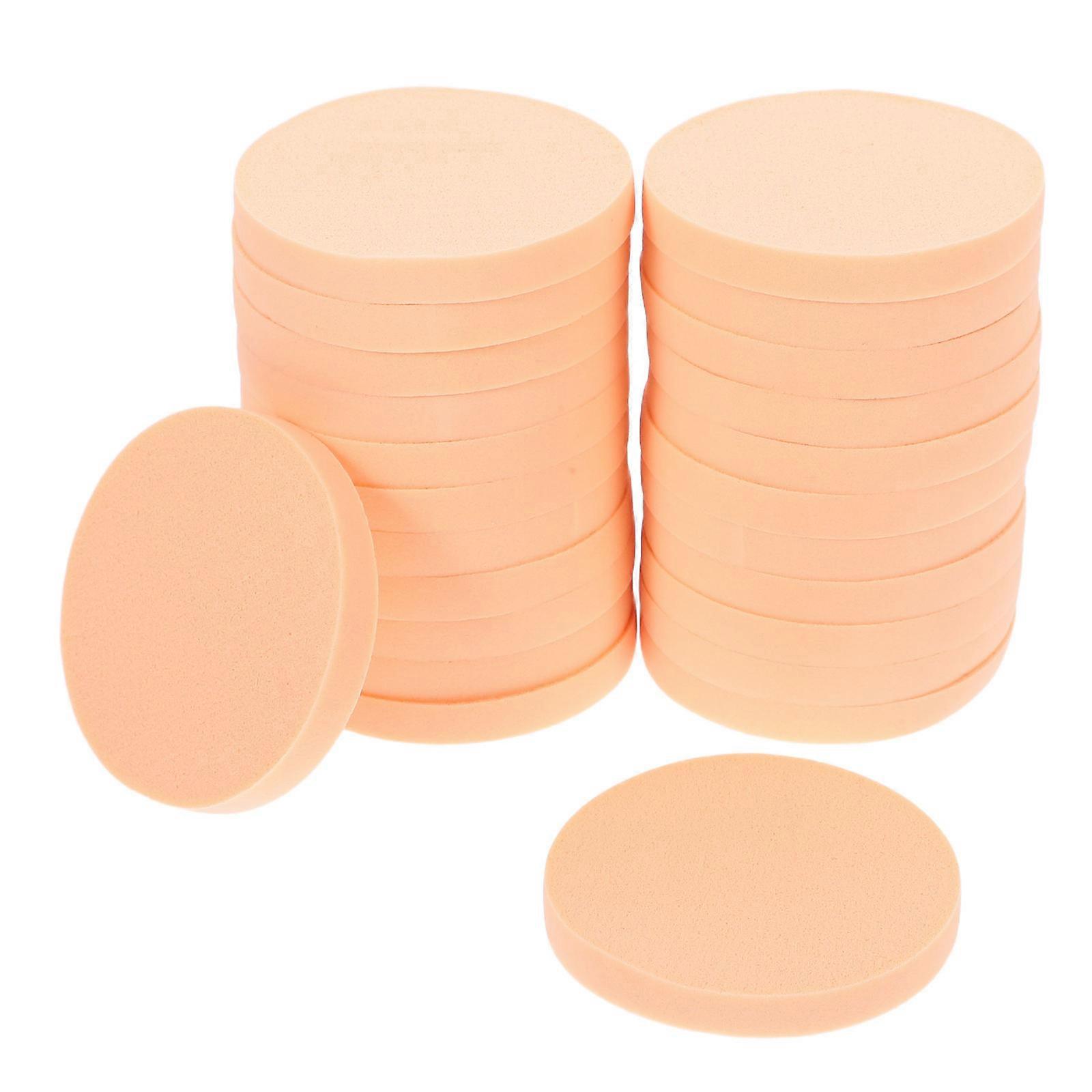 Round Powder Puff Makeup Sponge for Makeup Use 72Pcs