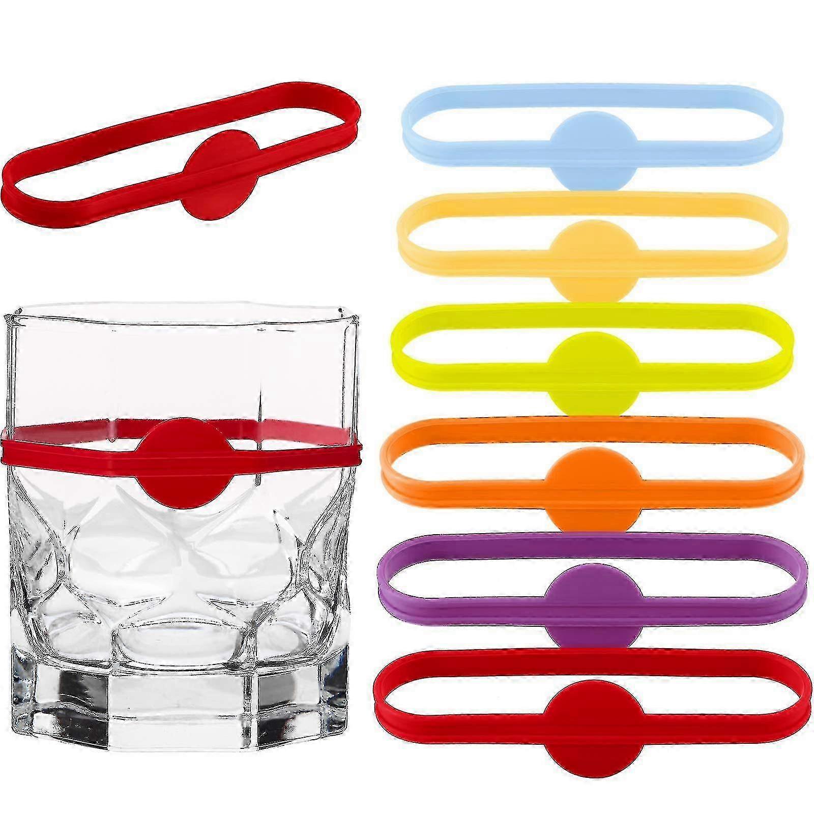 24 Stretchy Silicone Drink Identifiers