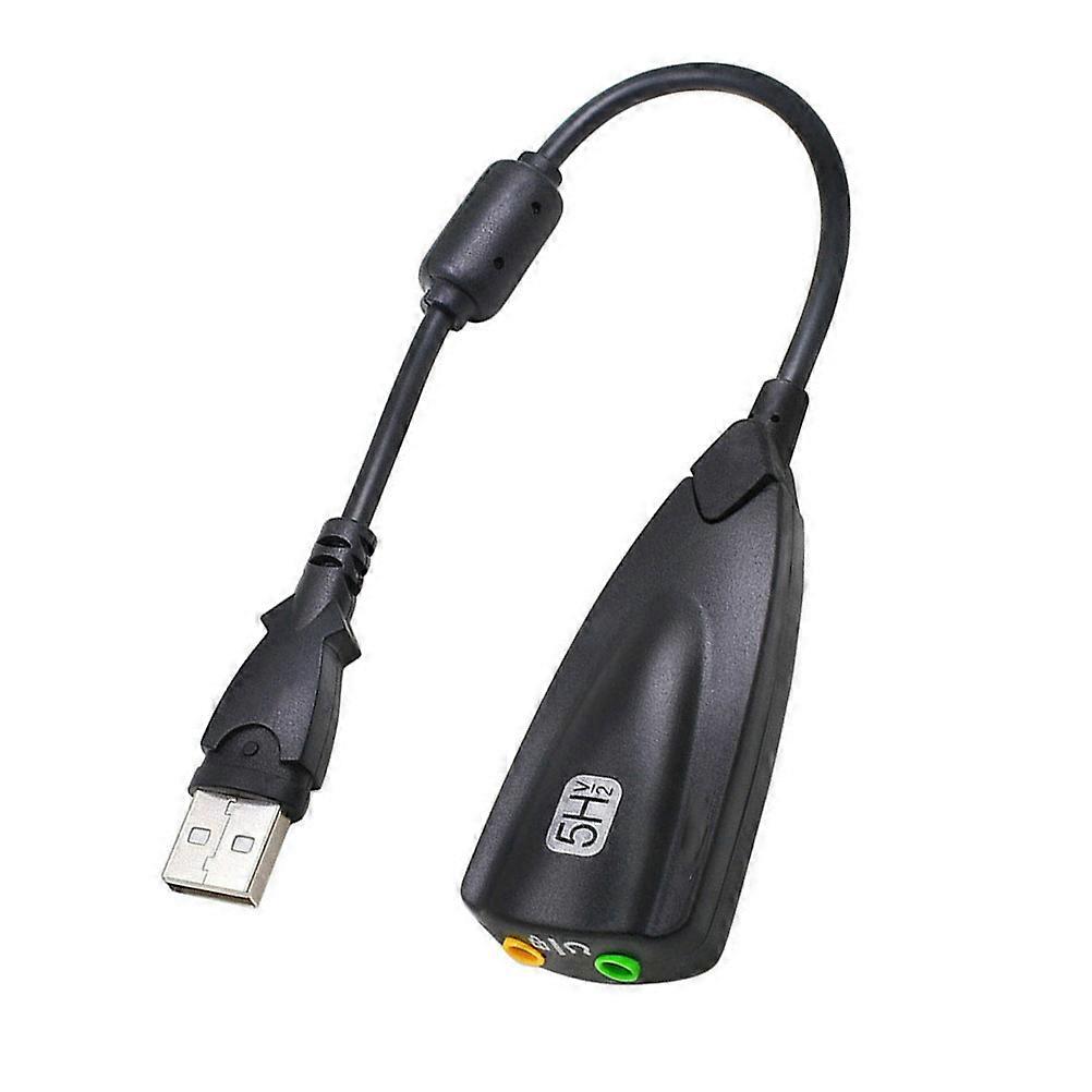 Audio Adapter USB 7.1 External Cable for Outputting Audio 2Pcs