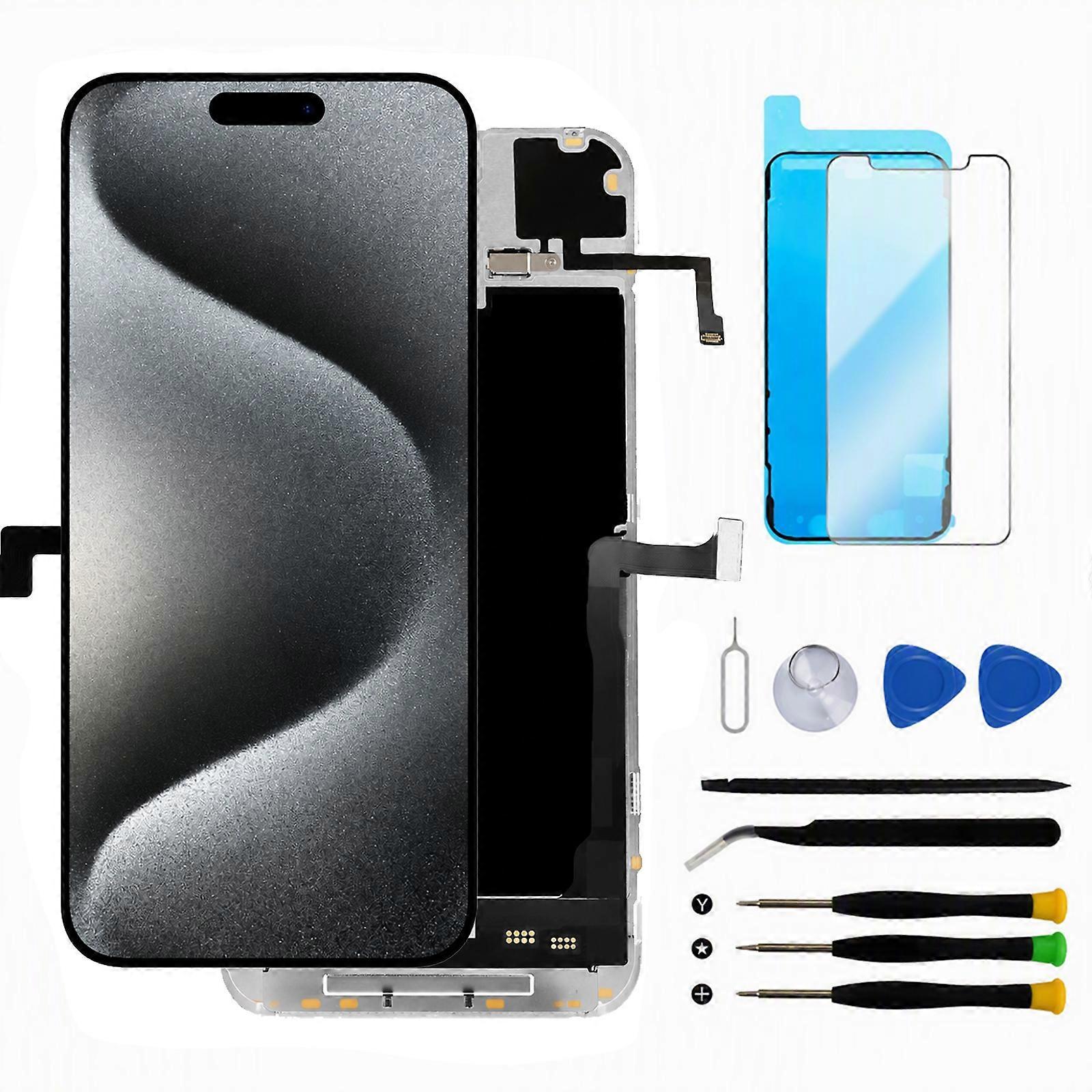 6.1 Inch OLED Display Touch Screen Assembly with True Tone ,Compatible with iPhone 15Pro