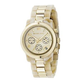 Mkors jet set sport Quartz Analog Women's Watch with Stainless Steel Bracelet Gold Plaqué MK5139