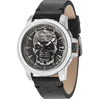 Police reaper Quartz Analog Man Watch with R1451242003 Cowskin Bracelet