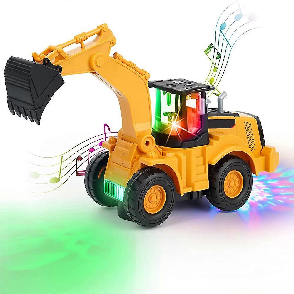Realistic Sound LED Lights Drop-Resistant Automatic Walking Toy