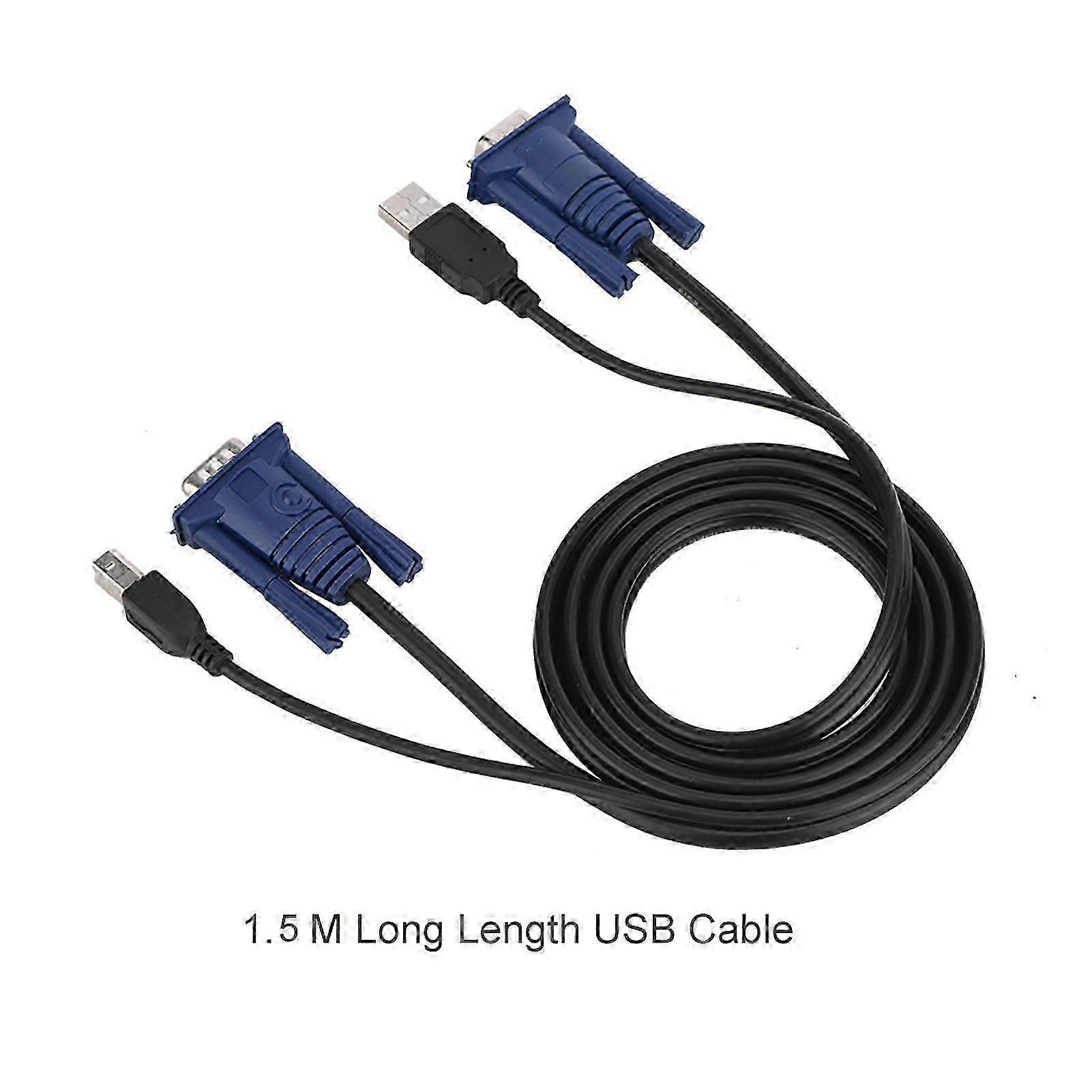 1.5M USB 2.0 KVM Switch Cable Multi Functional Cable Convenient for PC Computer 2025