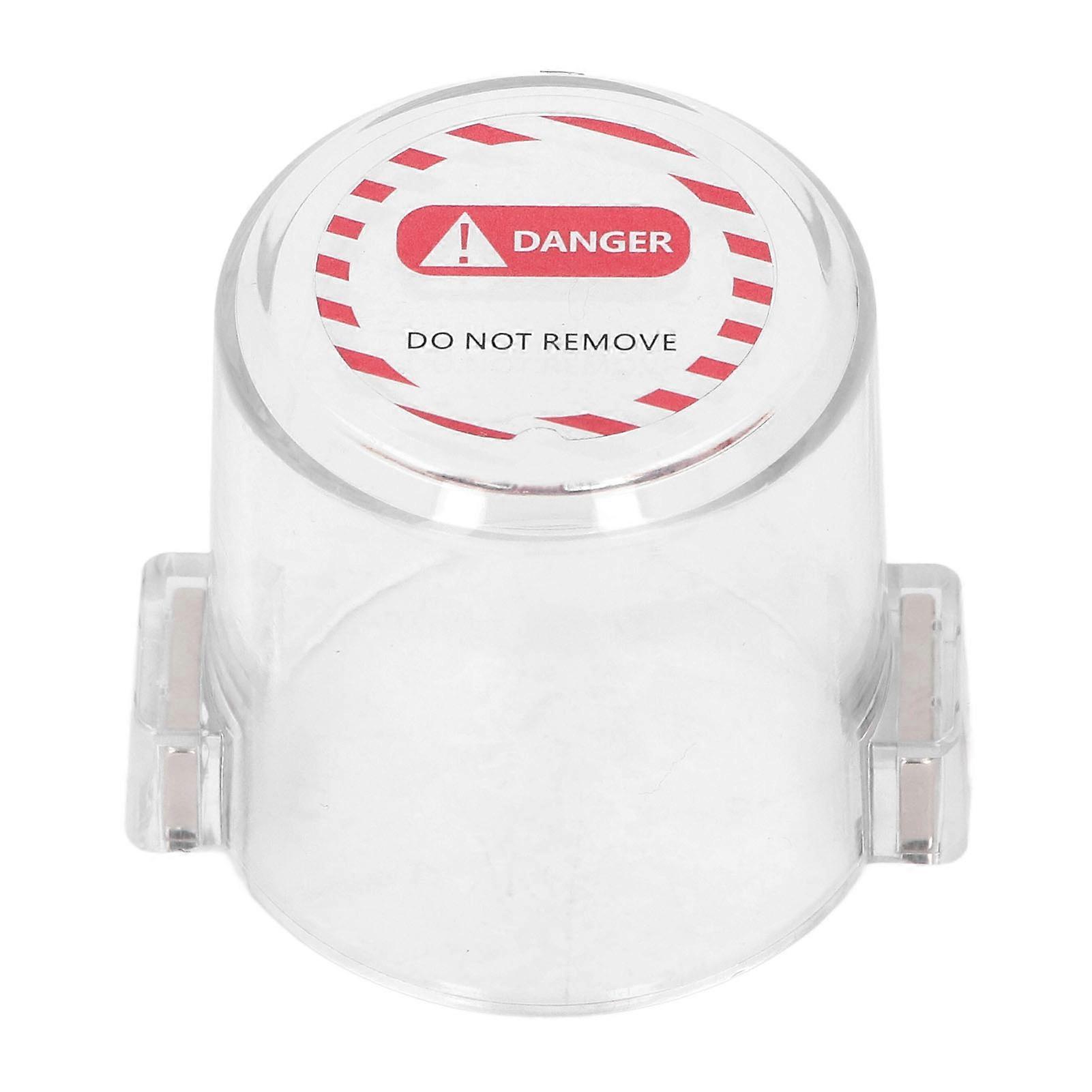 Magnetic Emergency Stop Switch Cover Transparent Round Push Button Lockout Protector compatible with Device Locking Energy Isolation