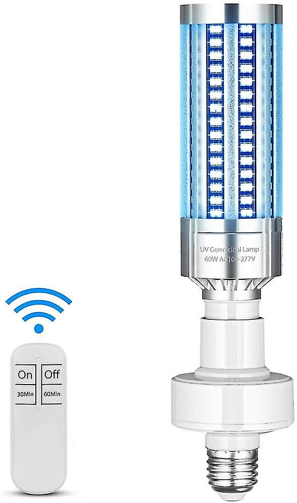 Latest Uv Disinfection Lamp Uv Sterilization Light Bulb 60w 100-265v With Remote Control Timmin