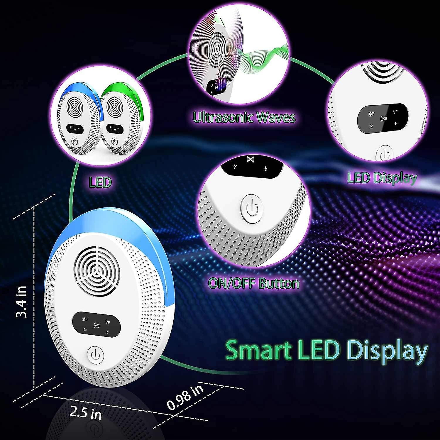 Ultrasonic Mosquito Repellent, Fly Killer, Mosquito Plug, Electric