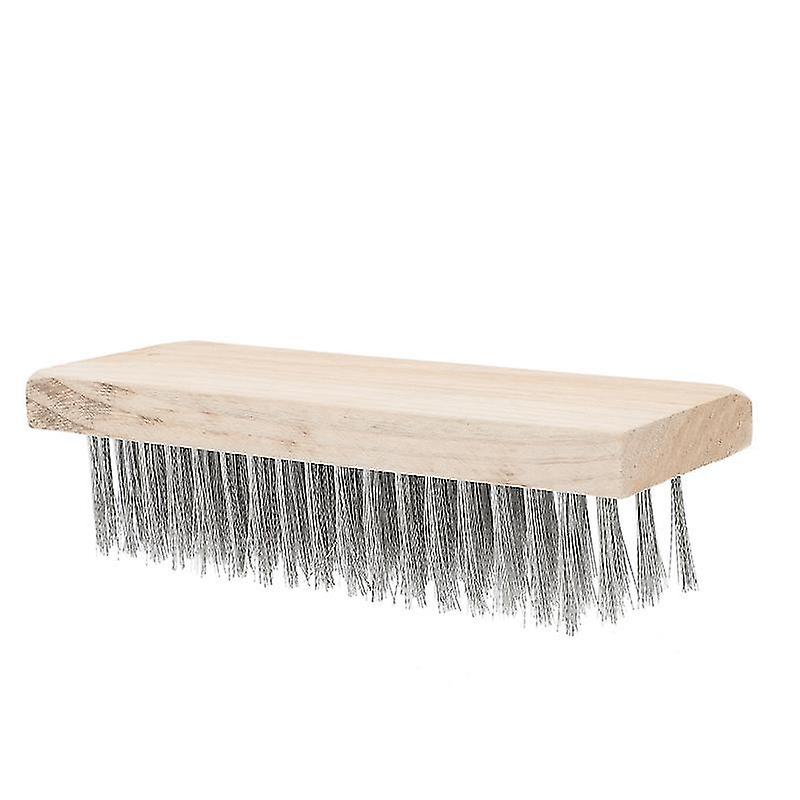 20X6.5cm Assorted Color Scrub Brushes 1pc Steel Wire Weeding Brush Wooden Handle Weeding Brush For G