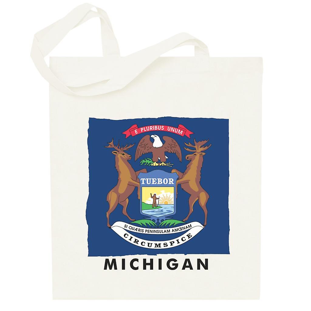 Michigan State Flag Totebag