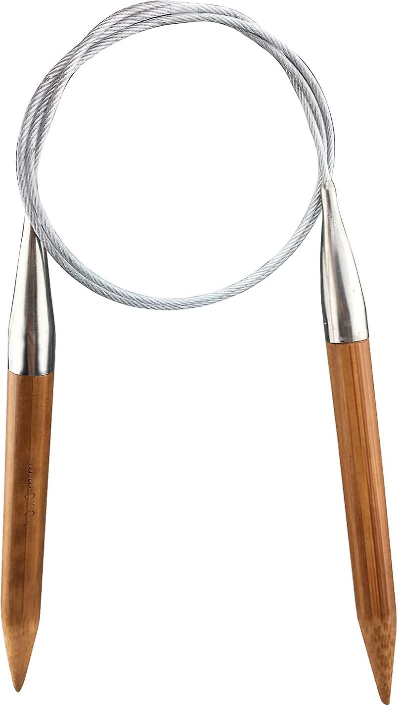Bamboo Circular Knitting Needle,32-inch Length for Handmade Creative DIY and Any Weave Yarn Projects,US Size 15(10mm)